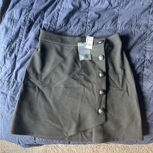 Black Button-Up Skirt